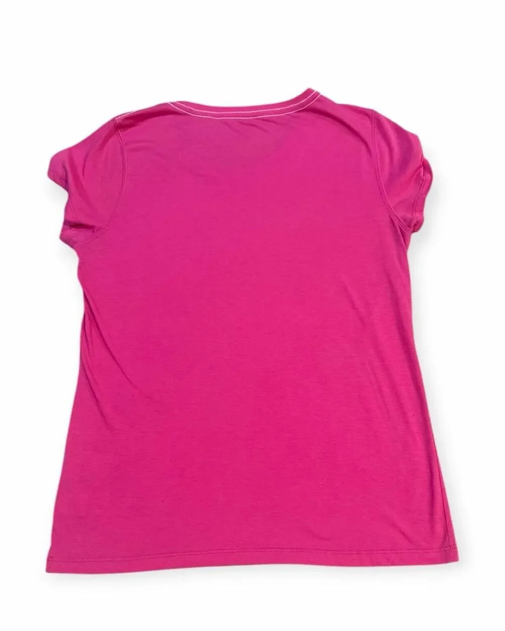ALO YOGA CoolFit Fuchsia Pink Scoop Neck Short Sleeve Athletic Tee XL